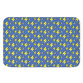 Blue And Yellow Lightning Pattern Print Indoor Door Mat