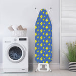 Blue And Yellow Lightning Pattern Print Ironing Board Cover