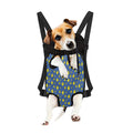 Blue And Yellow Lightning Pattern Print Pet Carrier Backpack