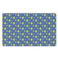 Blue And Yellow Lightning Pattern Print Polyester Doormat
