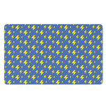 Blue And Yellow Lightning Pattern Print Polyester Doormat