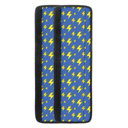 Blue And Yellow Lightning Pattern Print Refrigerator Handle Covers
