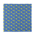 Blue And Yellow Lightning Pattern Print Silk Bandana