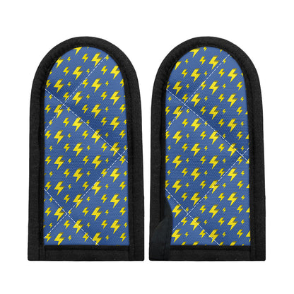 Blue And Yellow Lightning Pattern Print Skillet Handle Cover