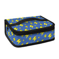 Blue And Yellow Lightning Pattern Print Small Lunch Bag