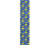 Blue And Yellow Lightning Pattern Print Table Runner