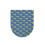 Blue And Yellow Lightning Pattern Print Toilet Lid Cover