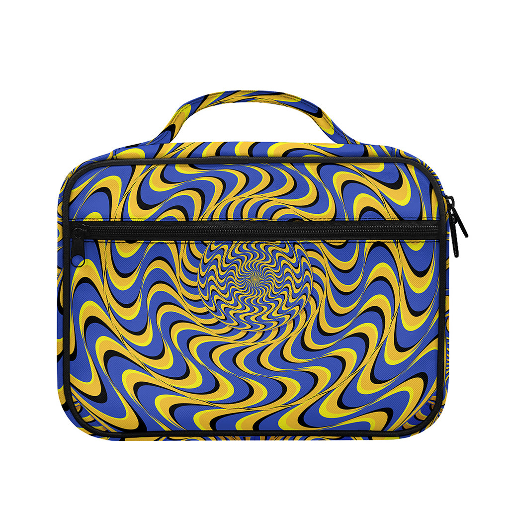 Blue And Yellow Motion Illusion Print Briefcase Bible Bag