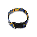Blue And Yellow Motion Illusion Print Dog Collar