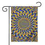 Blue And Yellow Motion Illusion Print House Flag