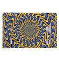 Blue And Yellow Motion Illusion Print Placemat
