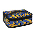 Blue And Yellow Motion Illusion Print Small Lunch Bag
