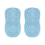 Blue Animal Paw Pattern Print Bar Stool Covers