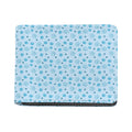 Blue Animal Paw Pattern Print Bifold Wallet