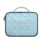 Blue Animal Paw Pattern Print Briefcase Bible Bag