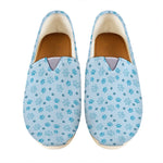 Blue Animal Paw Pattern Print Casual Shoes