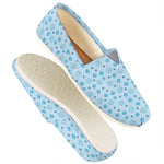 Blue Animal Paw Pattern Print Casual Shoes