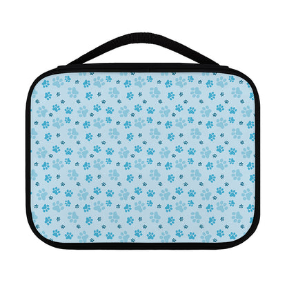 Blue Animal Paw Pattern Print Classic Bible Case