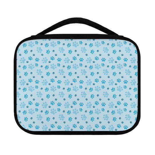 Blue Animal Paw Pattern Print Classic Bible Case