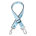 Blue Animal Paw Pattern Print Dog Seat Belt