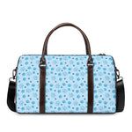 Blue Animal Paw Pattern Print Duffle Bag