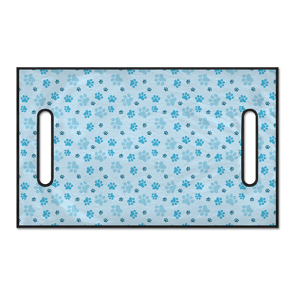 Blue Animal Paw Pattern Print Golf Cart Seat Cover