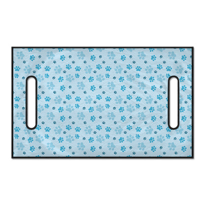 Blue Animal Paw Pattern Print Golf Cart Seat Cover