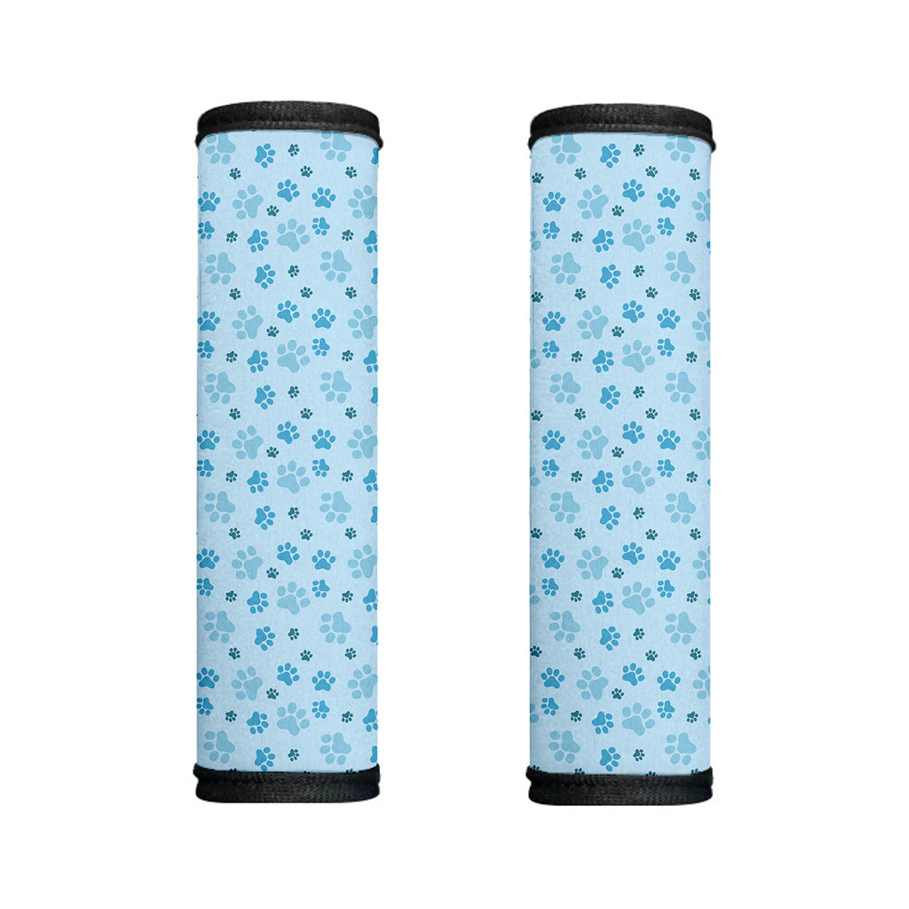 Blue Animal Paw Pattern Print Handle Covers