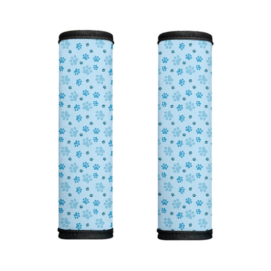 Blue Animal Paw Pattern Print Handle Covers