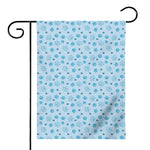 Blue Animal Paw Pattern Print House Flag