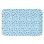 Blue Animal Paw Pattern Print Indoor Door Mat