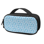 Blue Animal Paw Pattern Print Insulin Cooler Travel Case