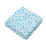 Blue Animal Paw Pattern Print Outdoor Seat Cushion Cover