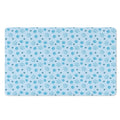Blue Animal Paw Pattern Print Polyester Doormat