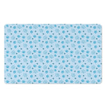 Blue Animal Paw Pattern Print Polyester Doormat