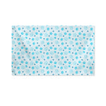 Blue Animal Paw Pattern Print Polyester Flag