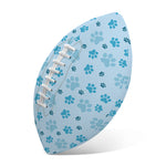 Blue Animal Paw Pattern Print Rugby Ball