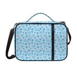 Blue Animal Paw Pattern Print Shoulder Strap Bible Bag
