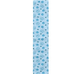 Blue Animal Paw Pattern Print Table Runner