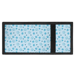 Blue Animal Paw Pattern Print Trifold Wallet