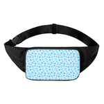Blue Animal Paw Pattern Print Waist Bag