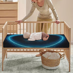 Blue Aquarius Zodiac Sign Print Baby Crib Sheet