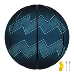 Blue Aquarius Zodiac Sign Print Basketball