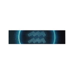 Blue Aquarius Zodiac Sign Print Bed Runner