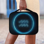 Blue Aquarius Zodiac Sign Print Classic Bible Case