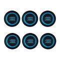 Blue Aquarius Zodiac Sign Print Coaster Set