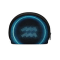 Blue Aquarius Zodiac Sign Print Coin Purse