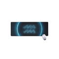 Blue Aquarius Zodiac Sign Print Extended Mouse Pad