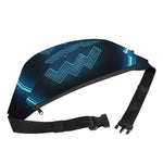 Blue Aquarius Zodiac Sign Print Fanny Pack