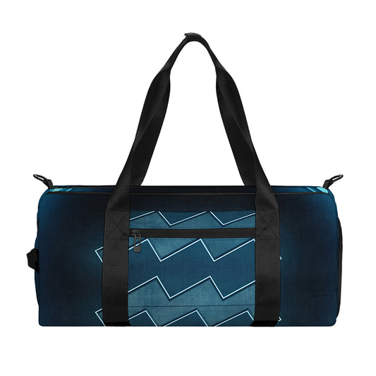 Blue Aquarius Zodiac Sign Print Gym Bag